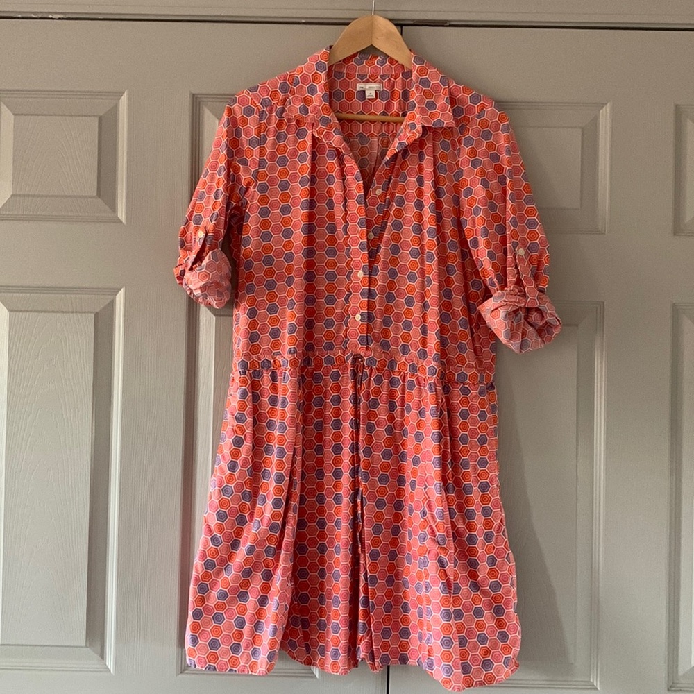 GAP Retro Pattern Cotton Dress with Pockets